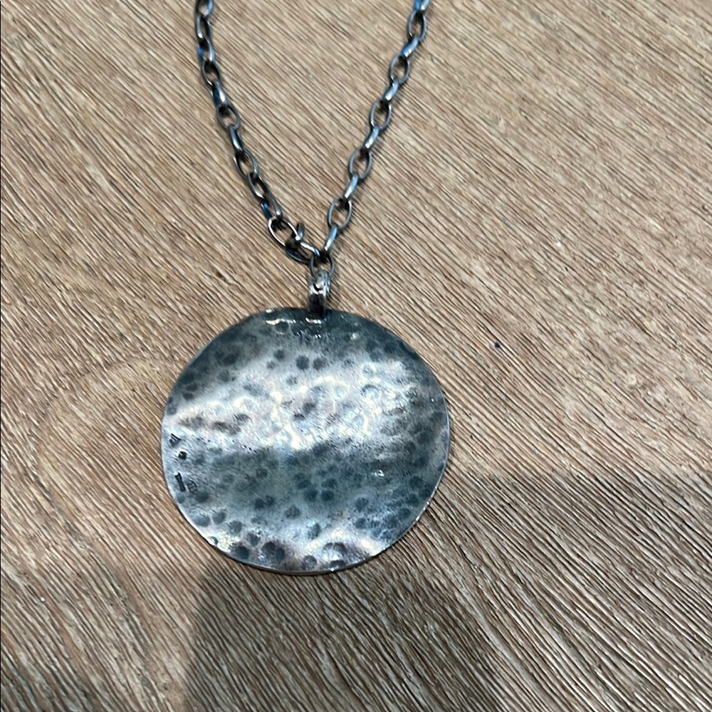 Silpada Silver Double-Layered Necklace with Iridescent Pendant - Picture 3 of 7